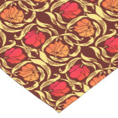 William Morris Pimpernel, Rust Oranje en Brown  Korte Tafelloper (Hoek)
