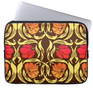 William Morris Pimpernel, Rust Oranje en Brown Laptop Sleeve