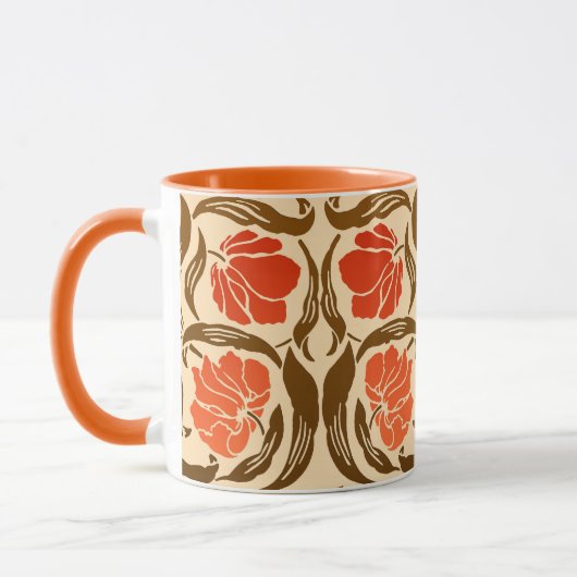 William Morris Pimpernel, Rust Oranje en Brown Mok (Links)
