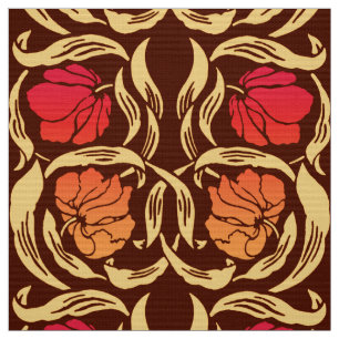 William Morris Pimpernel, Rust Oranje en Brown Stof