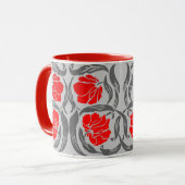 William Morris Pimpernel, Silver Grey en Red Mok (Voorkant links)