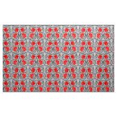 William Morris Pimpernel, Silver Grey en Red Stof (Yard (91,4 cm))