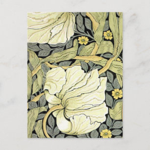 William Morris Pimpernel Tulpen Botanische Kunst Briefkaart