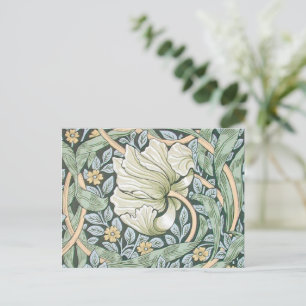 William Morris Pimpernel Tulpen Botanische Kunst Briefkaart