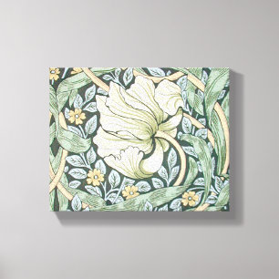 William Morris Pimpernel Tulpen Botanische Kunst Canvas Afdruk