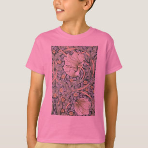 William Morris Pimpernel Tulpen Botanische Kunst T-shirt