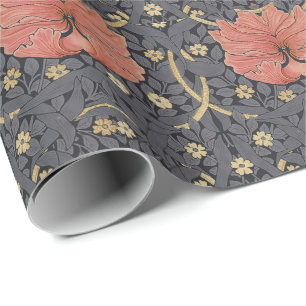 William Morris Pimpernel Vintage Patroon Inpakpapi Cadeaupapier