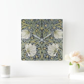 William Morris - Pimpernel Wallpaper Design Vierkante Klok (Huis)