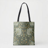 William Morris Pimpernel Warm Green Gold Pattern Draagtas (Voorkant)