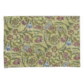  William Morris Pink Blue Brocade Kussensloop (Voorkant-Rechts)