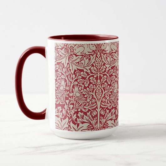 William Morris Pink Brother Rabbit Birds Mok (Links)