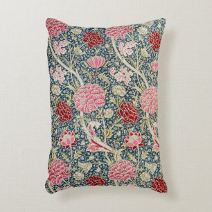 William Morris Pink en Red Fabric Pillow Accent Kussen