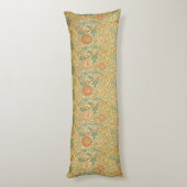  William Morris Pink en Roos Lichaamskussen (Achterkant (Verticaal))