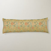  William Morris Pink en Roos Lichaamskussen (Achterkant)