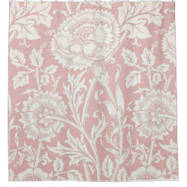 William Morris Pink en Roos Shower Curtain Douchegordijn