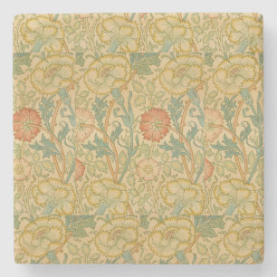  William Morris Pink en Roos Stenen Onderzetter