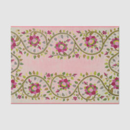  William Morris PINK FLORAL TISSUE PAPIER