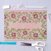 William Morris PINK FLORAL TISSUE PAPIER (Craft)