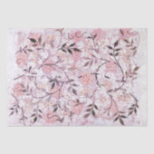 William Morris Pink Pattern Design  Bloemen Tissuepapier (Voorkant)