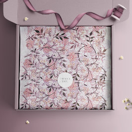 William Morris Pink Pattern Design  Bloemen Tissuepapier