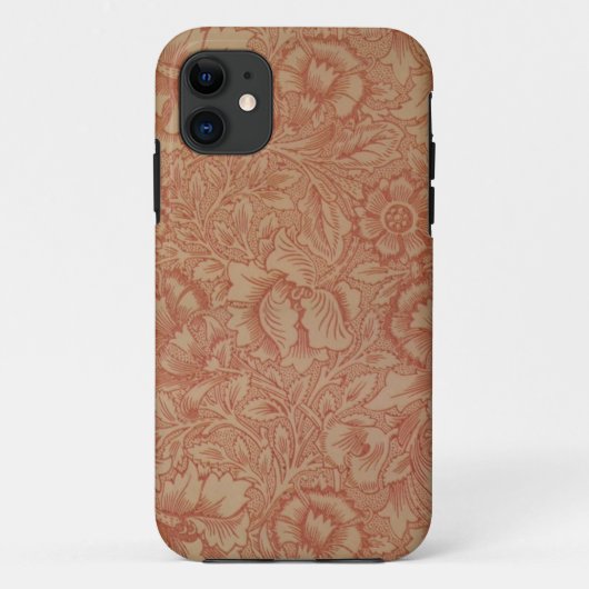 William Morris Pink Poppy Flower Floral Case-Mate iPhone Case (Achterkant)