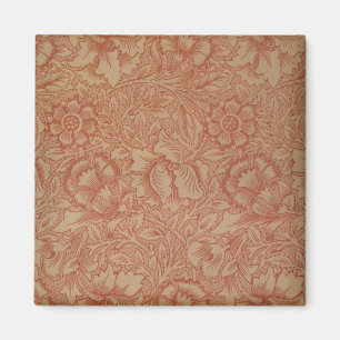 William Morris Pink Poppy Flower Floral Magneet