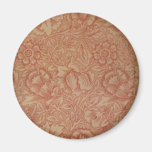 William Morris Pink Poppy Flower Floral Magneet