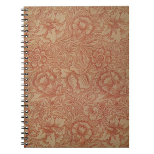 William Morris Pink Poppy Flower Floral Notitieboek