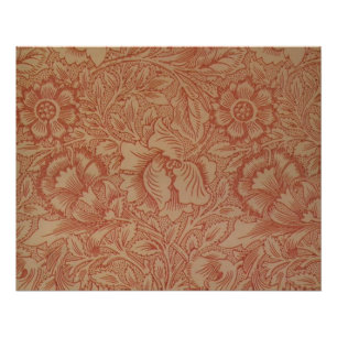 William Morris Pink Poppy Flower Floral Perfect Poster