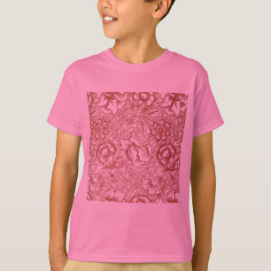 William Morris Pink Poppy Flower Floral T-shirt