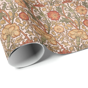 William Morris Pink Rose Bloem Behang Patroon Cadeaupapier