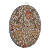 William Morris Pink Rose Bloem Behang Patroon Dartbord (Voorkant Links)