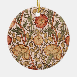 William Morris Pink Rose Bloem Behang Patroon Keramisch Ornament
