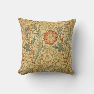 William Morris Pink Rose Bloem Behang Patroon Kussen