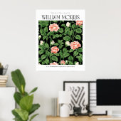 William Morris Pink Wildflowers Poster (Thuiskantoor)