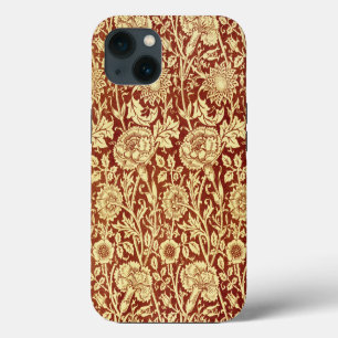 William Morris Pinks Red en White iPhone 13 Hoesje