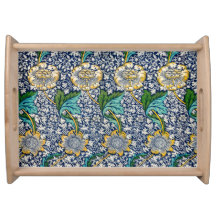 William Morris plateau de service bleu Kennet