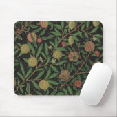 William Morris Pomegranate Black Fruit Muismat (Met muis)