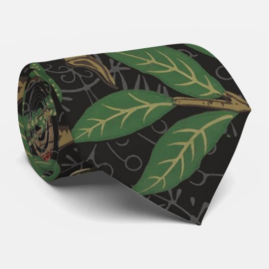 William Morris Pomegranate Black Fruit Stropdas (Opgerold)