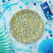 William Morris Pomegranate Fruit Design Papieren Bordje (Feest)