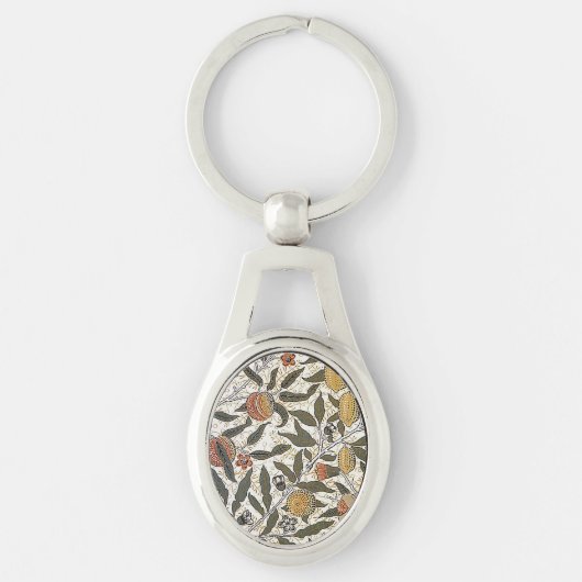 William Morris pomegranate Sleutelhanger (Voorkant)