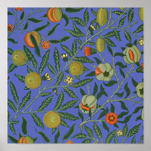 William Morris Pomegranate Wallpaper Poster (Voorkant)