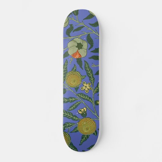 William Morris Pomegranate Wallpaper Skateboard (Voorkant)