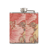 William Morris Poppies Floral Art Nouveau Pattern Heupfles (Achterkant)