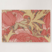 William Morris Poppies Floral Art Nouveau Pattern Legpuzzel (Horizontaal)