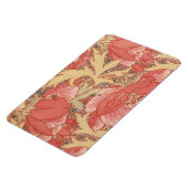 William Morris Poppies Floral Art Nouveau Pattern Magneet (Linkerzijde)