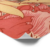 William Morris Poppies Floral Art Nouveau Pattern Poster (Hoek)