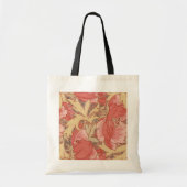 William Morris Poppies Floral Art Nouveau Pattern Tote Bag (Voorkant)