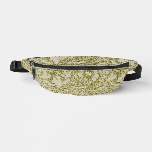 William Morris Poppy Classic Floral Green (Recto)
