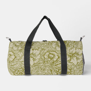 William Morris Poppy Classic Floral Green Plunjezak